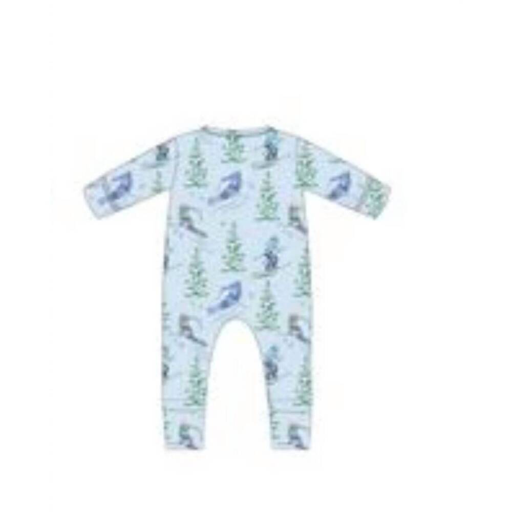 NEW LEV BABY kid's breck poppy convertible romper in blue